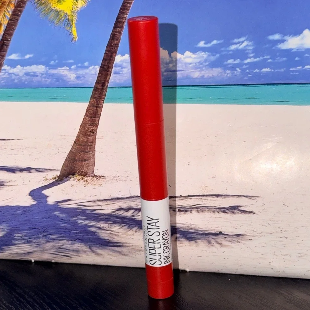 Maybelline SuperStay Ink Crayon Matte Lipstick 50 Own Your Empire Red 0.04oz